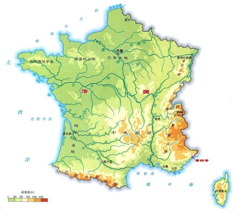 法国地理地图