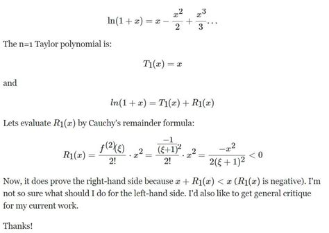 泰勒公式证明不等式