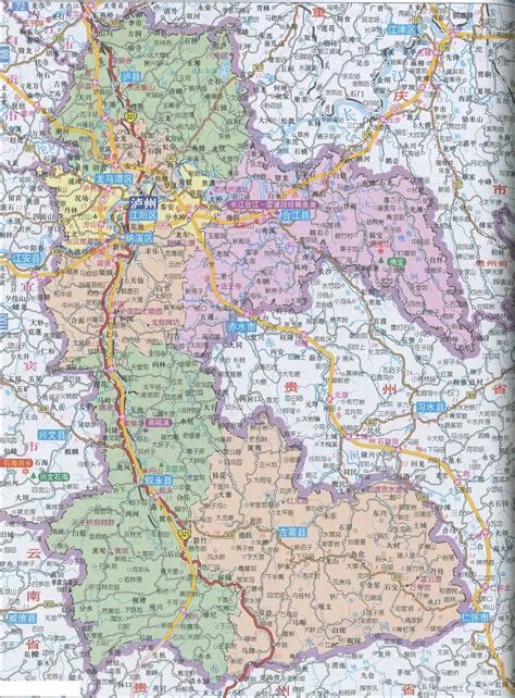 泸州市地图全图可放大