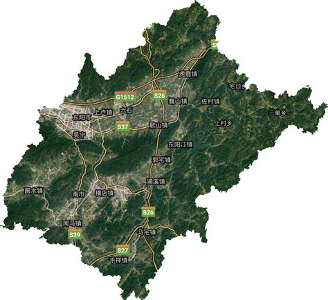 浙江东阳市地图图片