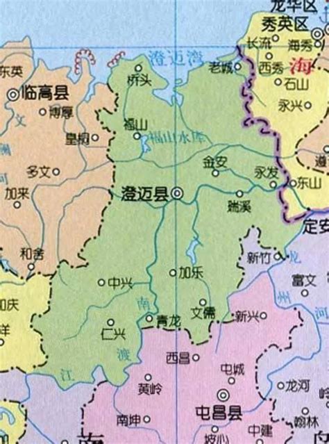 海南澄迈县地图全图