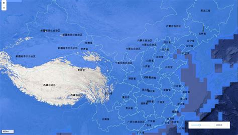 海平面上升2米后中国地形图