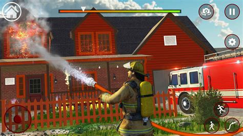 消防员玩消防模拟游戏