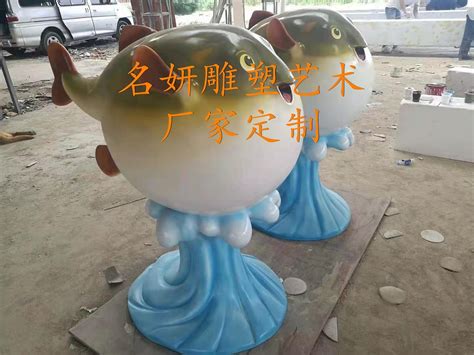 淄博不锈钢河豚雕塑