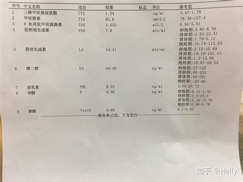 深圳医院抽血报告单