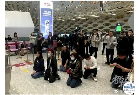 深圳暴雨航班取消游客跪求起飞