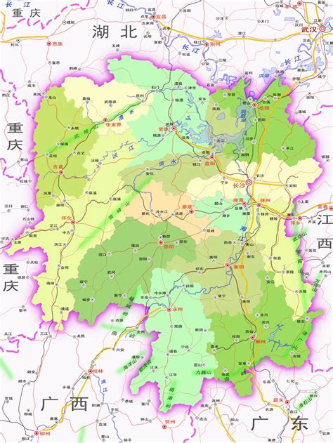 湖南省地图高清版大图