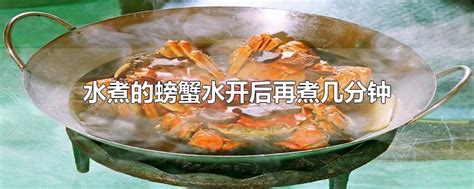 煮螃蟹水开后煮几分钟