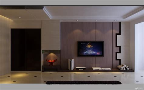 现代简装电视背景墙效果图