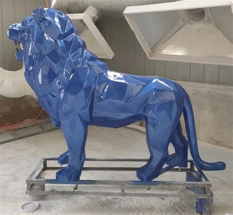 玻璃钢狮子动物雕塑