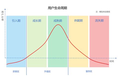 用户生命周期曲线图