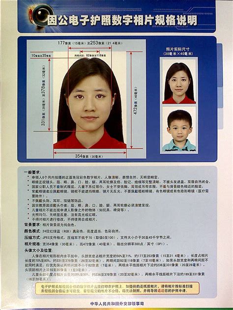 电子护照人像照片要求