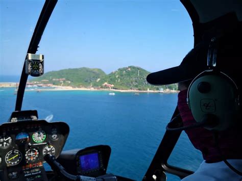 直升机登岛视频