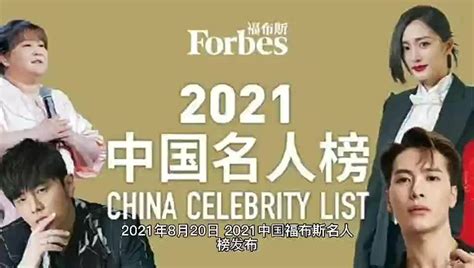 福布斯中国年度名人榜