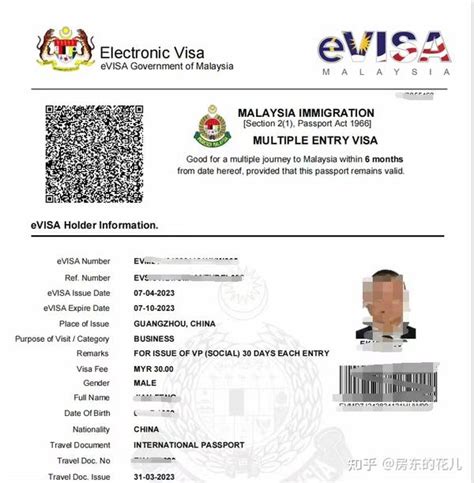 签证马来西亚30天多少钱