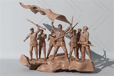 红军战士雕塑工艺品