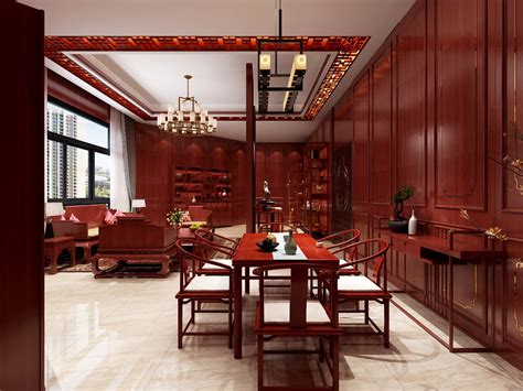 红木装修风格客厅多少钱