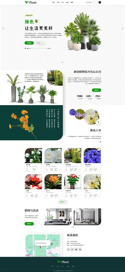 绿植网页设计