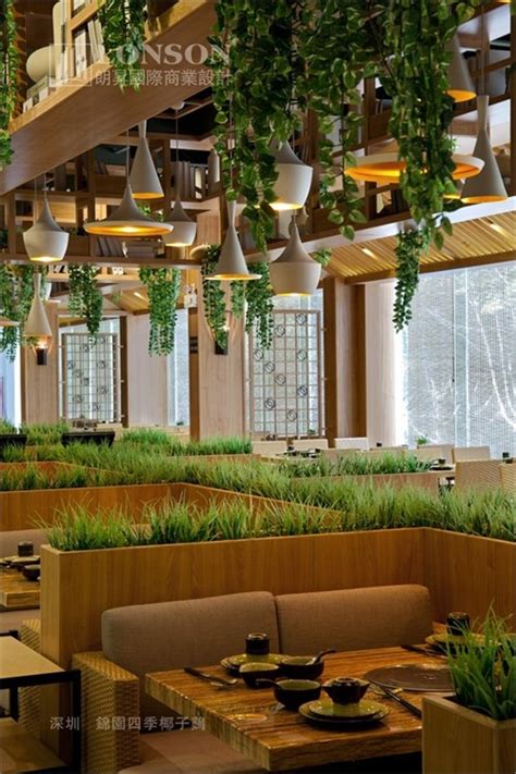 绿植餐厅装修风格