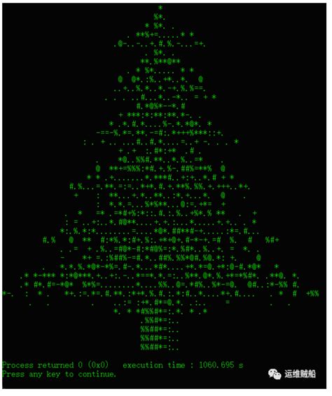 编程圣诞树c语言