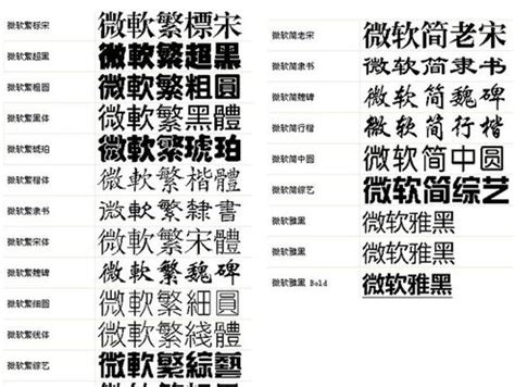 网页的汉字字体