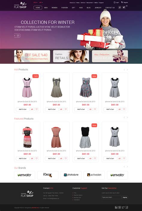 网页购物设计页面