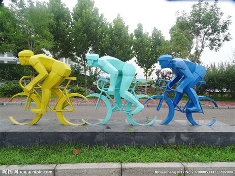 自行车雕塑无座椅