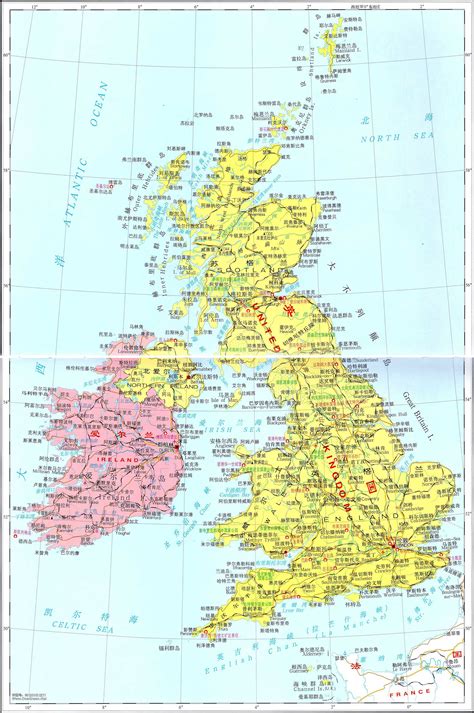 英国地图全图放大版