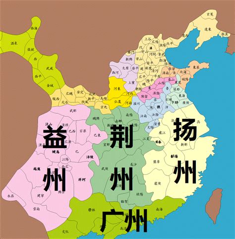 荆州益州地图