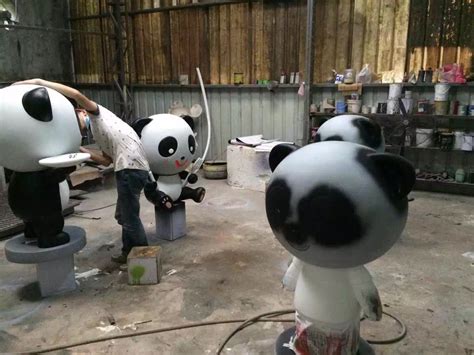 荆门玻璃钢熊猫摆件公司