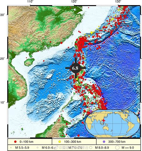 菲律宾地震地图