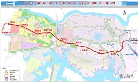 蔡甸地铁规划线路图