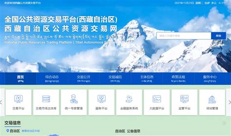 西藏自治区公共资源平台官网