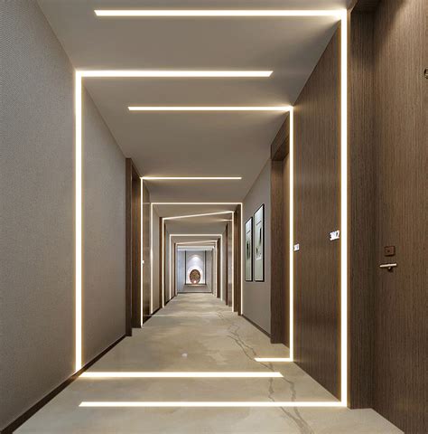 走廊嵌入式灯带图