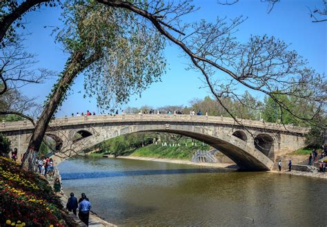 赵州桥重建以前的图片