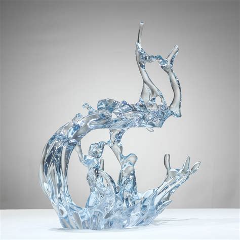 透明玻璃钢雕塑摆件
