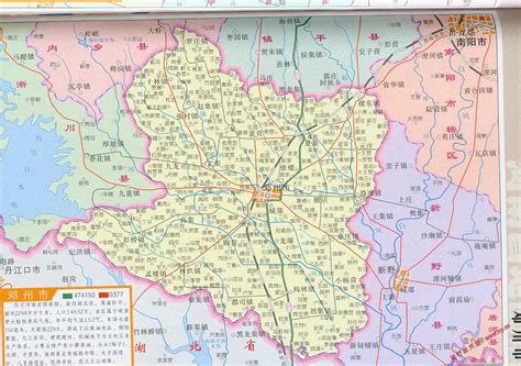 邓州市乡镇详细地图