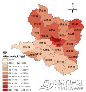 邓州市区人口