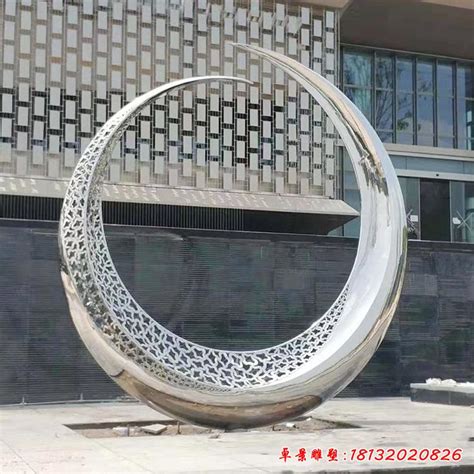 郑州不锈钢镂空城市雕塑小品