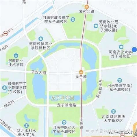 郑州龙子湖大学城规划图