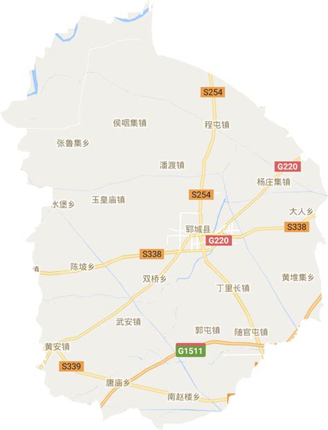 郓城县村镇高清地图