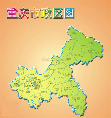 重庆区域详细地图