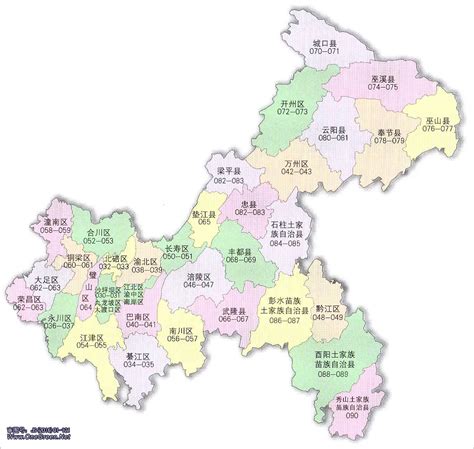 重庆地图主城区分布