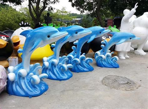 陕西公园小品海豚雕塑厂家