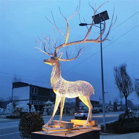 陕西水景雕塑鹿工厂