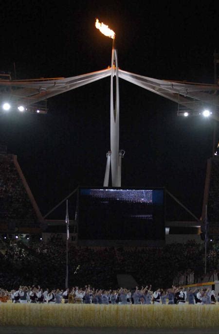 雅典奥运会闭幕式圣火