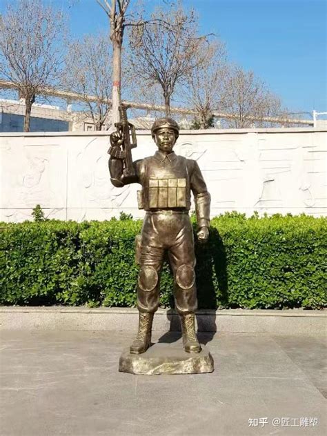 雕塑武警
