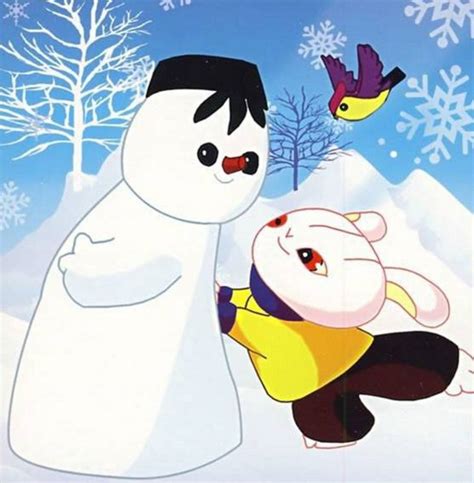 雪孩子和小白兔