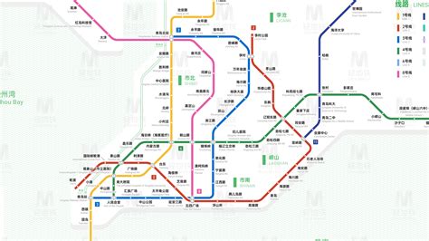 青岛地铁线路图已建成