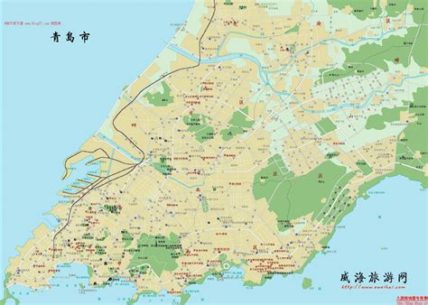 青岛旅游地图全图高清版